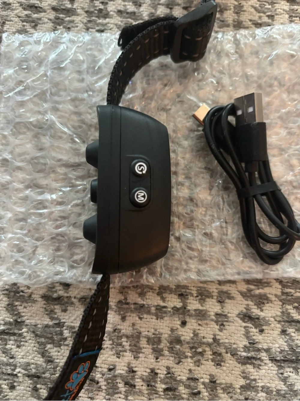 Sound & Vibration Barking Control Collar — Black